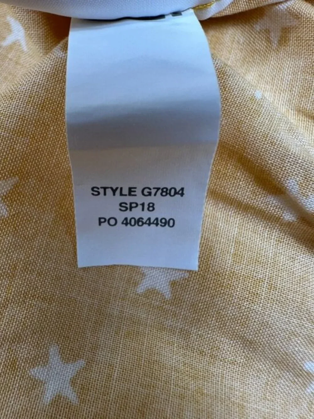 Madewell Star Scatter Wrap Top XXS Yellow Golden Mustard‎ G7804 Puff Sleeve Crop